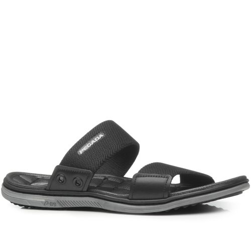 Chinelo Pegada Masculino em Tecido Preto 133382-03