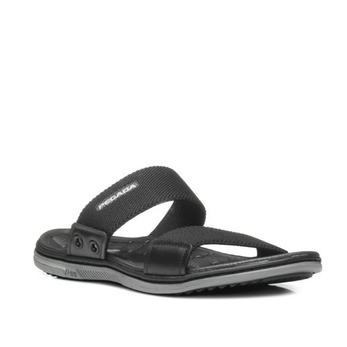 Chinelo Pegada Masculino em Tecido Preto 133382-03