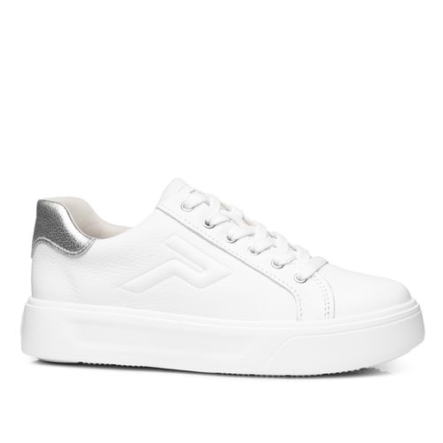 Tênis Pegada Feminino em Couro Branco 211216-01