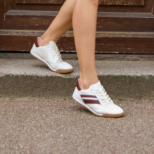 Tênis Pegada Feminino em Couro Milk 212802-02