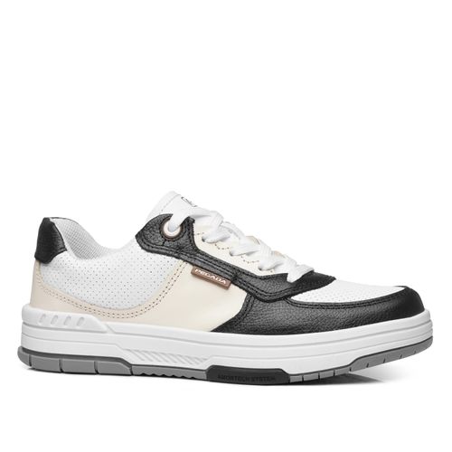Tênis Pegada Feminino em Couro Branco 212608-03