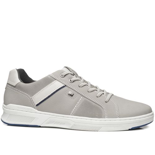 Sapatênis Pegada Masculino em Couro Silver 110605-10