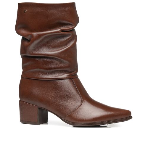 Bota Pegada Feminina em Couro Pinhão 280901-01