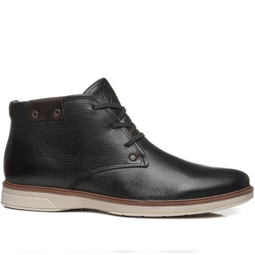 Bota Pegada Masculina em Couro Preto 126751-04