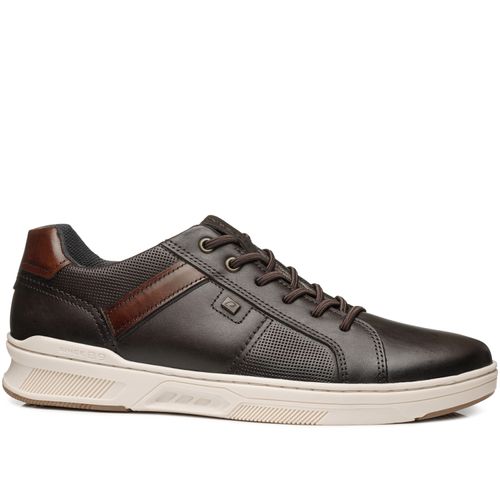 Sapatênis Pegada Masculino em Couro Brown 110605-03