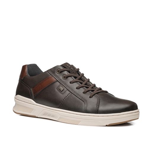 Sapatênis Pegada Masculino em Couro Brown 110605-03