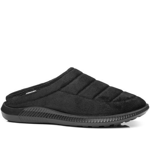Pantufa Pegada Masculina em Tecido Preto 166101-03