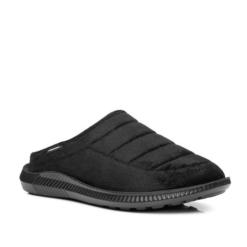 Pantufa Pegada Masculina em Tecido Preto 166101-03