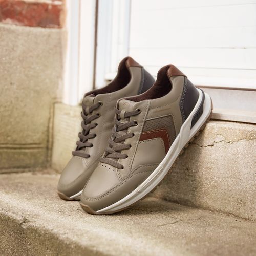 Tênis Casual Pegada Masculino em Couro Jaguar 112101-02