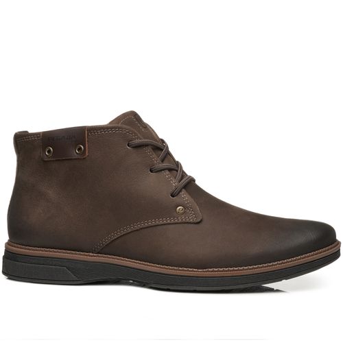 Bota Pegada Masculina em Couro Chocolate 126751-06