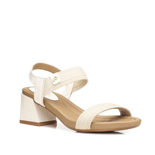 Sandália Pegada Feminina em Elástico Baunilha 234301-01