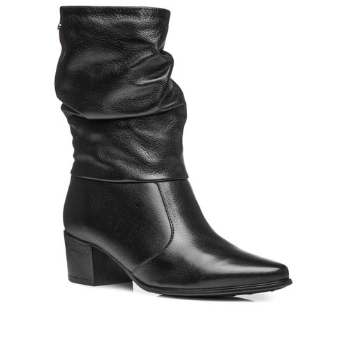 Bota Pegada Feminina em Couro Preto 280901-02