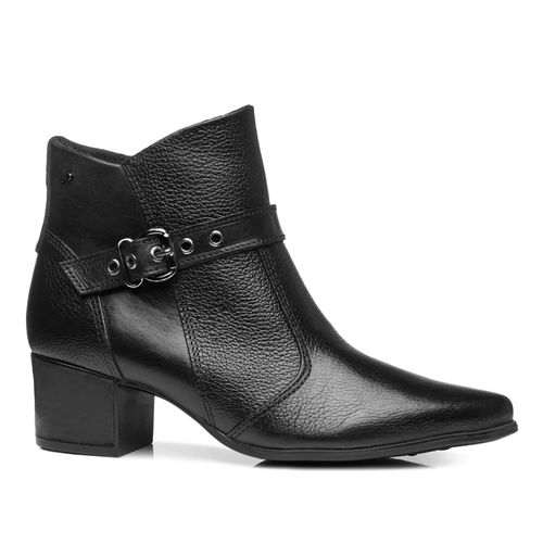 Bota Pegada Feminina em Couro Preto 280902-06