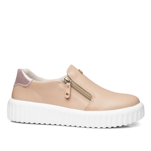 Tênis Pegada Feminino em Couro Blush 212110-02
