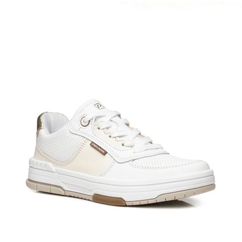 Tênis Pegada Feminino em Couro Branco 212608-01