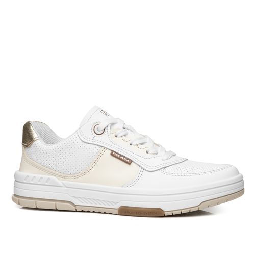 Tênis Pegada Feminino em Couro Branco 212608-01