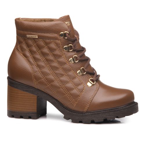 Coturno Pegada Feminino em Couro Terracota 281308-02