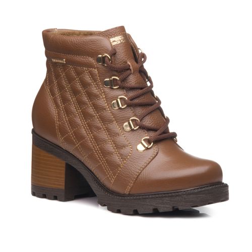 Coturno Pegada Feminino em Couro Terracota 281308-02