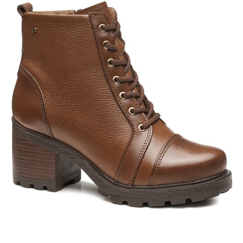 Coturno Pegada Feminino em Couro Terracota 281312-03
