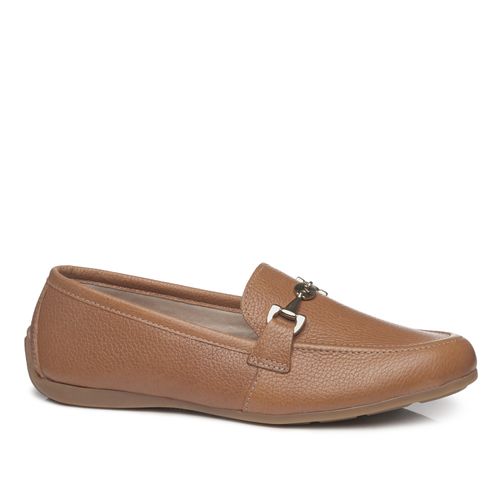 Sapato Pegada Feminino em Couro Camel 229001-04