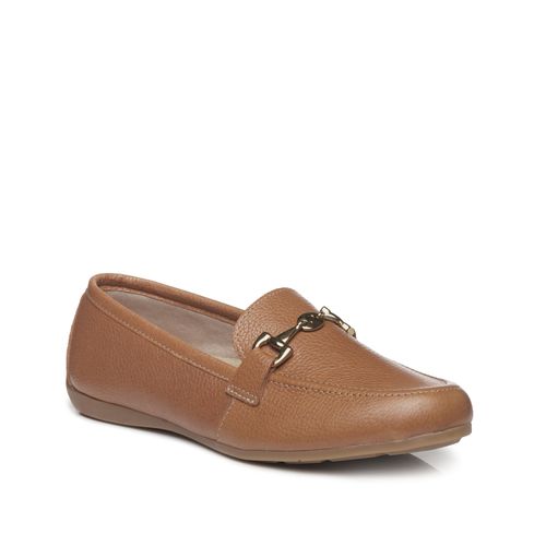 Sapato Pegada Feminino em Couro Camel 229001-04