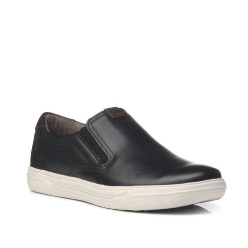 Tênis Casual Pegada Masculino em Couro Preto 510402-04