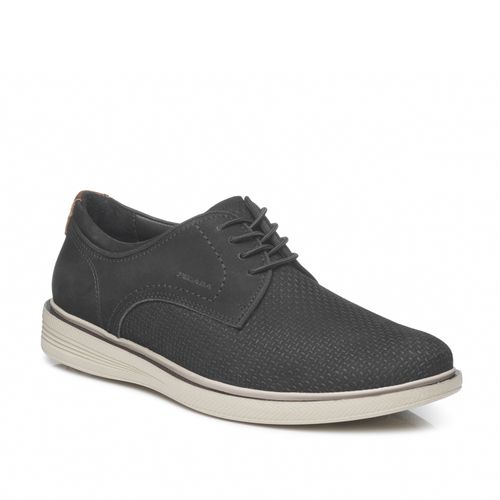 Sapato Casual Pegada Masculino em Couro Preto 126113-08