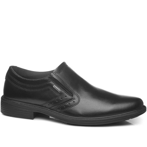 Sapato Casual Pegada Masculino em Couro Preto 125328-01
