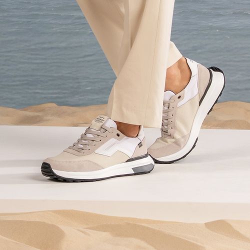 Tênis Casual Pegada Masculino em Couro Milk 110752-03