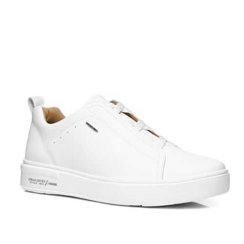 Tênis Casual Pegada Masculino em Couro Branco 111921-01