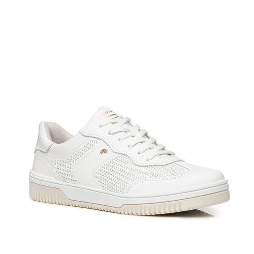 Tênis Pegada Feminino em Couro Branco 211805-01