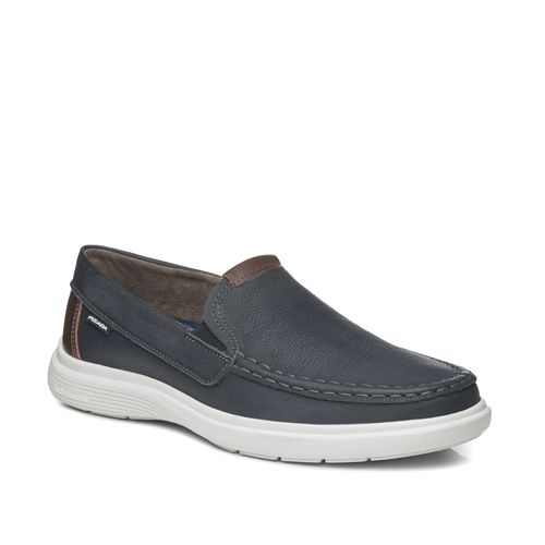 Mocassim Pegada Masculino em Couro Blue 142201-04