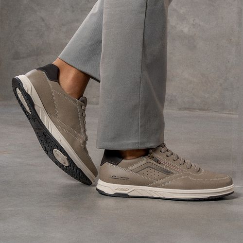 Sapatênis Pegada Masculino em Microfibra Areia 172005-03