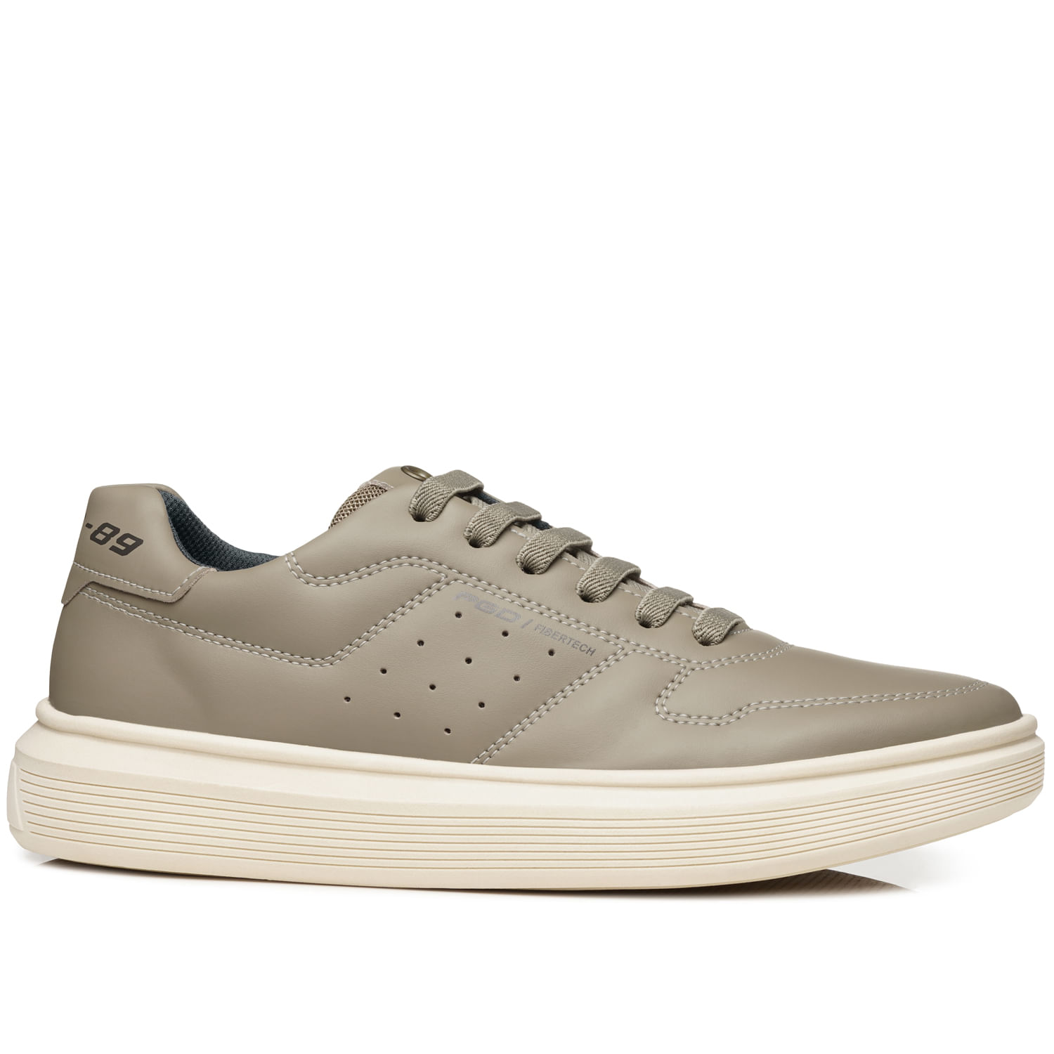 Sapatênis Pegada Masculino vem comprar couro, microfibra, preto e