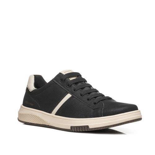 Tênis Casual Pegada Masculino em Microfibra Preto 172402-07