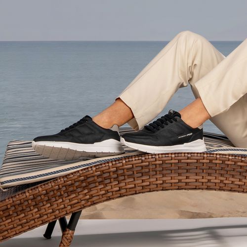 Tênis Casual Pegada Masculino em Microfibra Marinho 172601-07