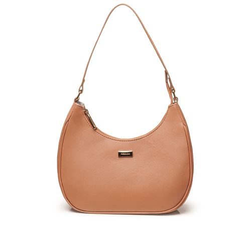 Bolsa Pegada Feminina Tiracolo em Couro Caramelo BO210010-02