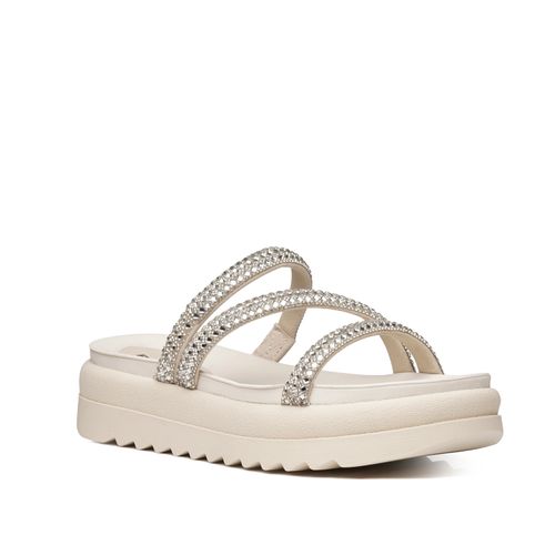 Chinelo Pegada Feminino em Couro Cristal 234454-01