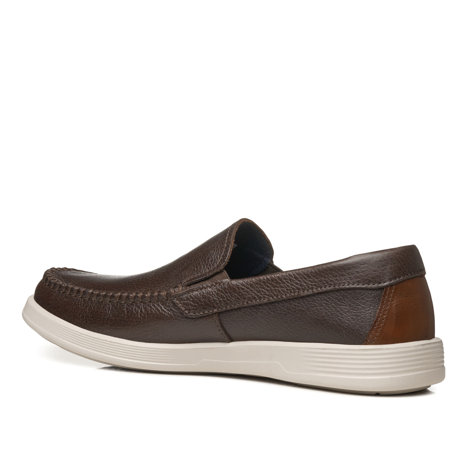 Mocassim Pegada Masculino em Couro Coffe 142304-03 - Pegada