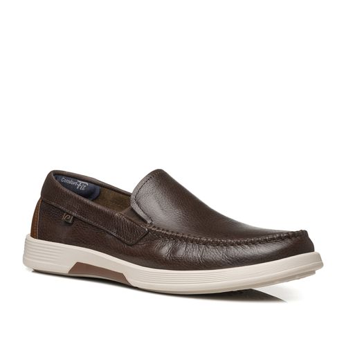 Mocassim Pegada Masculino em Couro Coffe 142304-03
