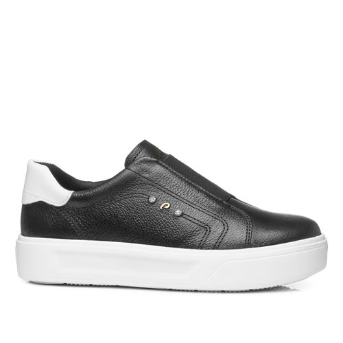 Tênis Pegada Feminino em Couro Preto 211218-04