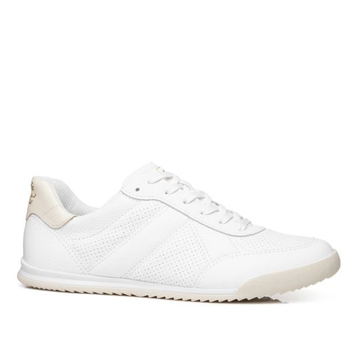 Tênis Pegada Feminino em Couro Branco 212807-01