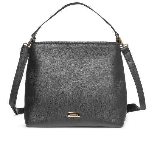 Bolsa Pegada Feminina Tote em Couro Preto BO210011-01