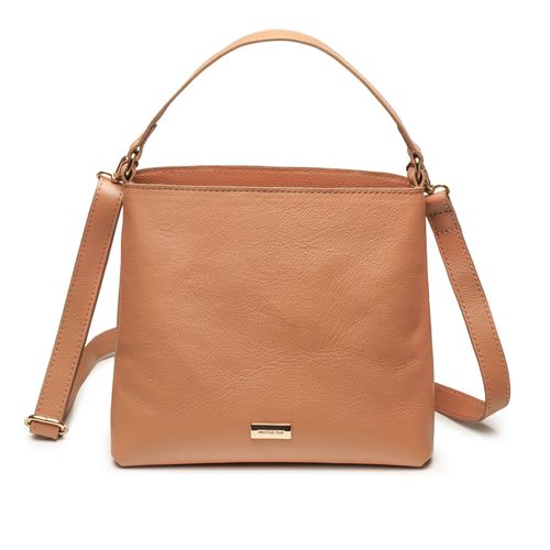 Bolsa Pegada Feminina Tote em Couro Caramelo BO210011-02