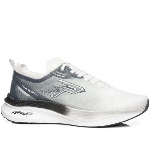 Tênis Esportivo Pegada Masculino em Tecido Off White 190804-01