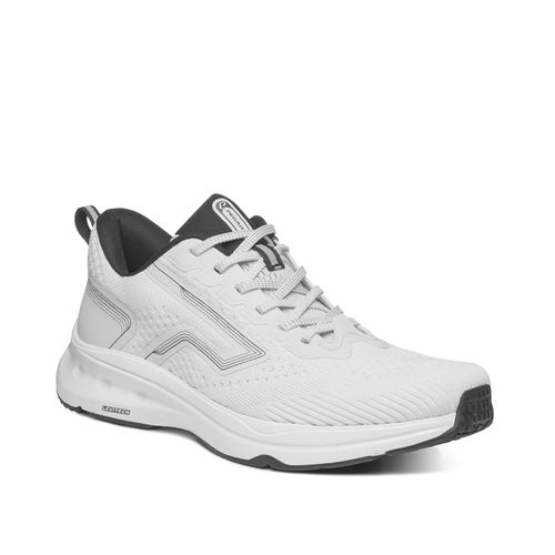 Tênis Esportivo Pegada Masculino em Tecido Branco 190605-01