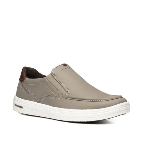 Tênis Casual Pegada Masculino em Couro Areia 112001-04