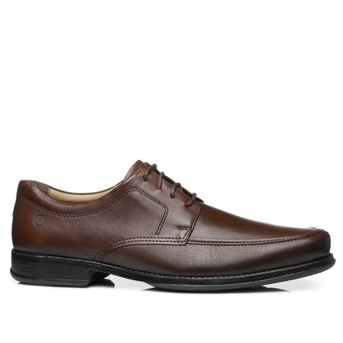 Sapato Social Pegada Masculino em Couro Pinhão 123465-02