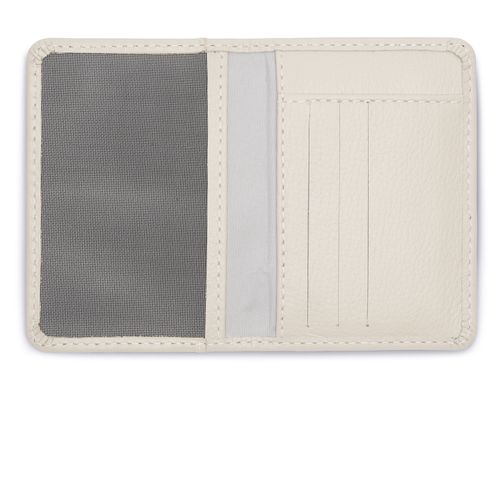 Carteira Pegada Feminina em Couro Off White CA001305-03