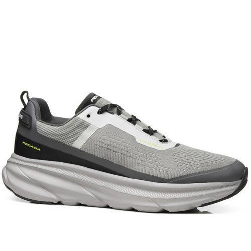 Tênis Esportivo Pegada Masculino em Tecido Grafite 191101-02